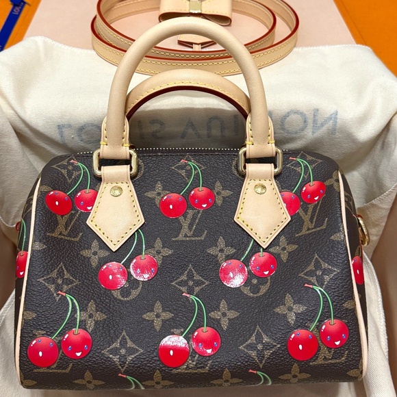 Louis Vuitton Handbags - Louis Vuitton x Takashi Murakami 2025 Cherry Speedy Bandoulière 20 NEW in box
